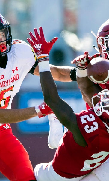 Hoosiers keep bowl hopes intact by beating Maryland 34-32